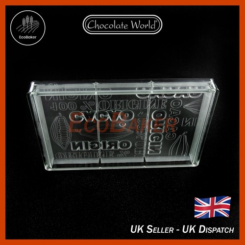 CW2393 – Chocolate World – 1Kg +/- Solid Bar Tablet Polycarbonate Mould - Picture 4 of 5