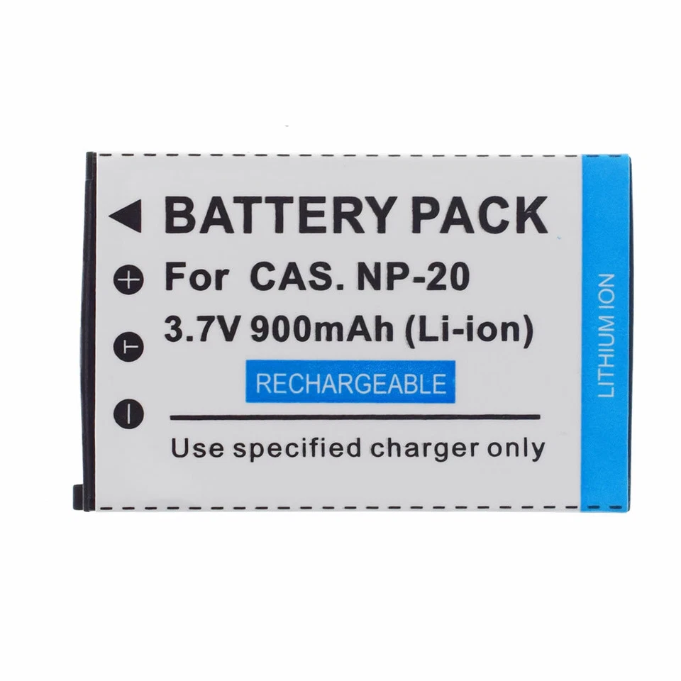 2 baterías de iones de litio NP-20 para Casio Exilim EX-S600 / EX-Z70 / EX-Z4U/EX-S770BE/EX-M1 Foto 2 de 4