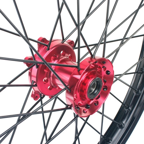 21"+19" CNC Ruote Cerchi Dischi Pastiglie per Honda CRF450R 02-12 CRF250R 04-13 - Foto 7 di 11