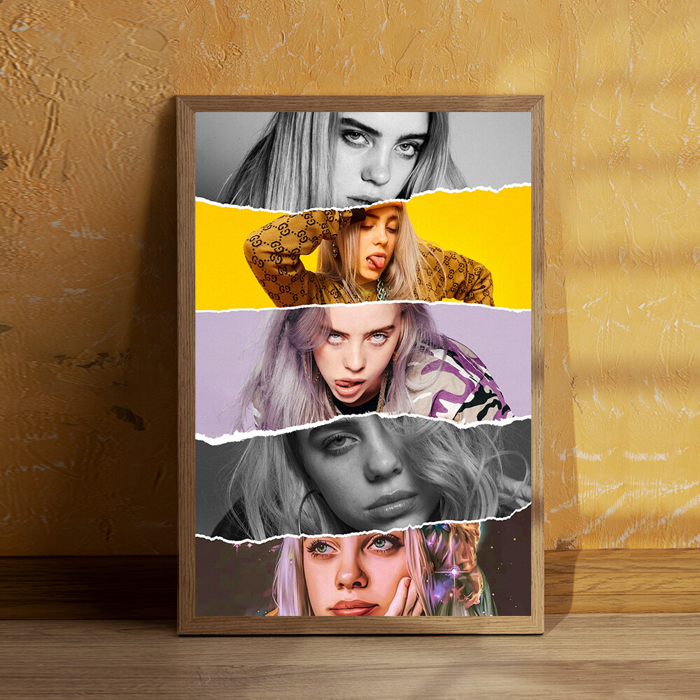 Billie Eilish Music Poster 16x24" 24x36" Custom Canvas Print Album Poster