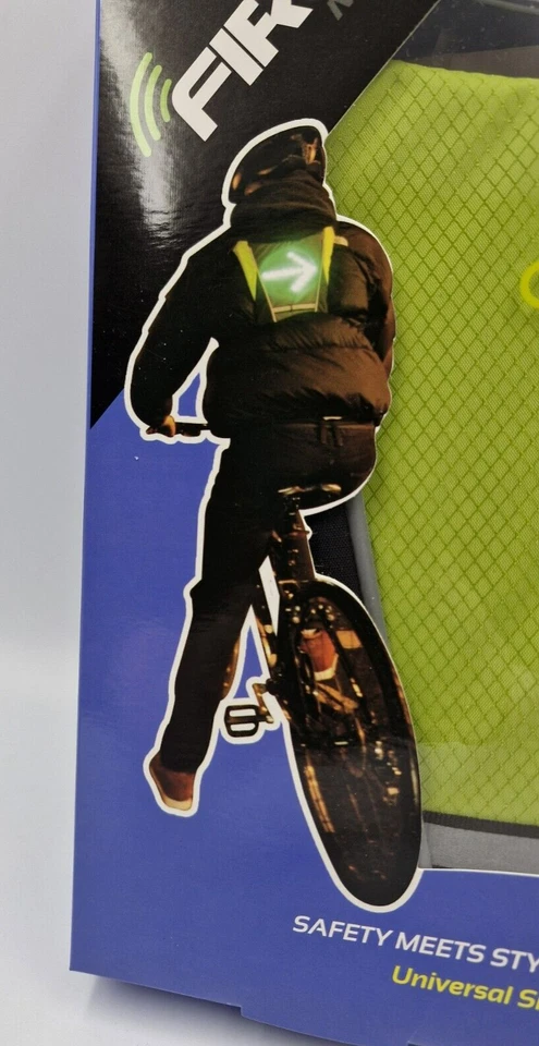 LED Reflective Vest Remote Control Signal Turn Cyclists Bike Horse Riding Runnin - Image 4 of 4