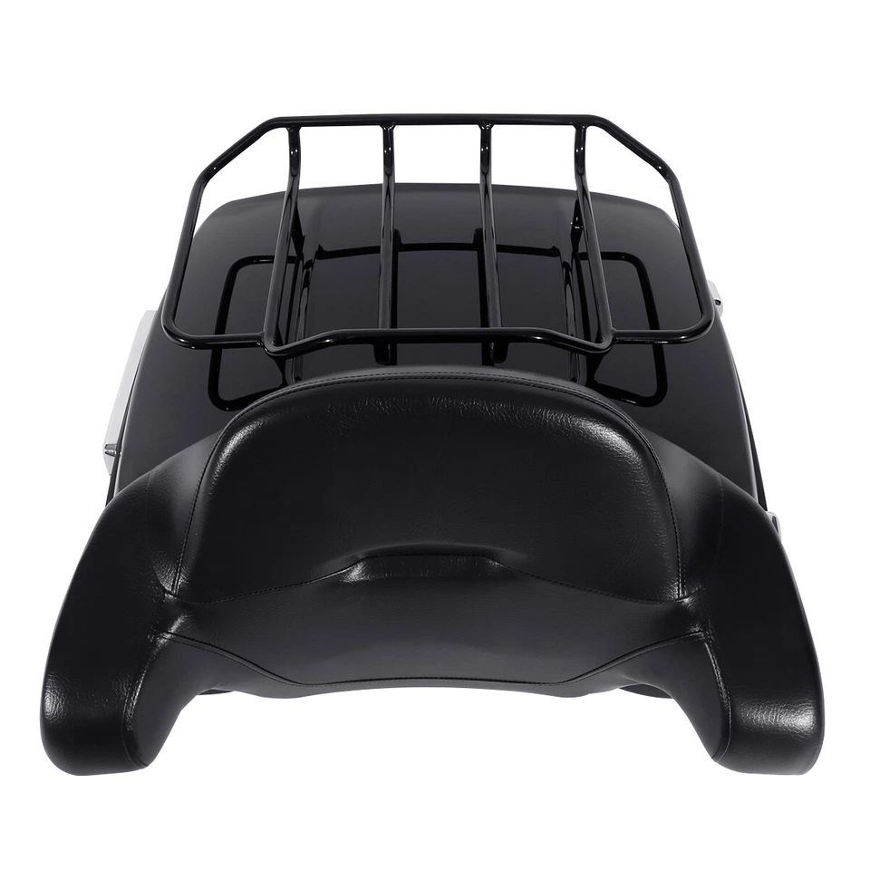 Maletero King con placa base de almohadilla de respaldo superior apto para Harley Touring 2014-2025 Foto 3 de 4