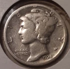 1928-D 10c Mercury Dime US coin Denver Mint 90% Silver (#52s-9288)