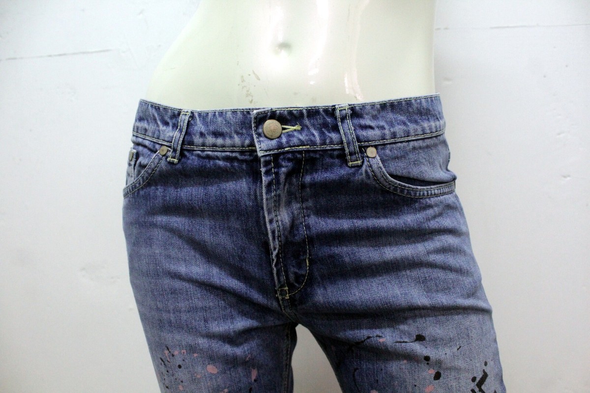 ボトムスその他 DONDUP Women Pants IDP427DFH270HT1DD800 Blue Dondup Women's Jeans Size 42 Blue Cotton Pants Trousers Hose