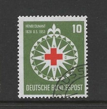 WEST GERMANY 1953 - HENRI DUNANT 10PF - SG1090 - GOOD USED