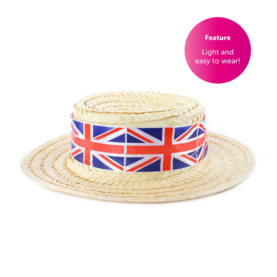 100 X UNION JACK СОЛОМЕННАЯ ШЛЯПА ЛОДОЧНИКА 1920-Х ГРЕБНАЯ ЛОДКА КАРНАВАЛЬНЫЙ КОСТЮМ ВЕЛИКОБРИТАНИЯ - Изображение 4 из 4