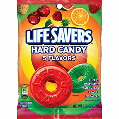Lifesavers 5 Flavors Hard Candy Bag, 6.25 ounce (1-Bag)