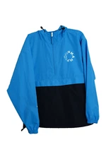 Champion Men's Half Zip Blue Windbreaker Jacket Size Medium