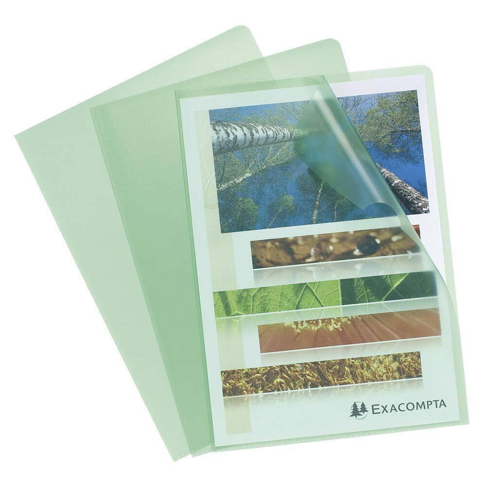 Exacompta - Ref 56113E - Grained PP Cut Flush Folder - Suitable for A4 Documents