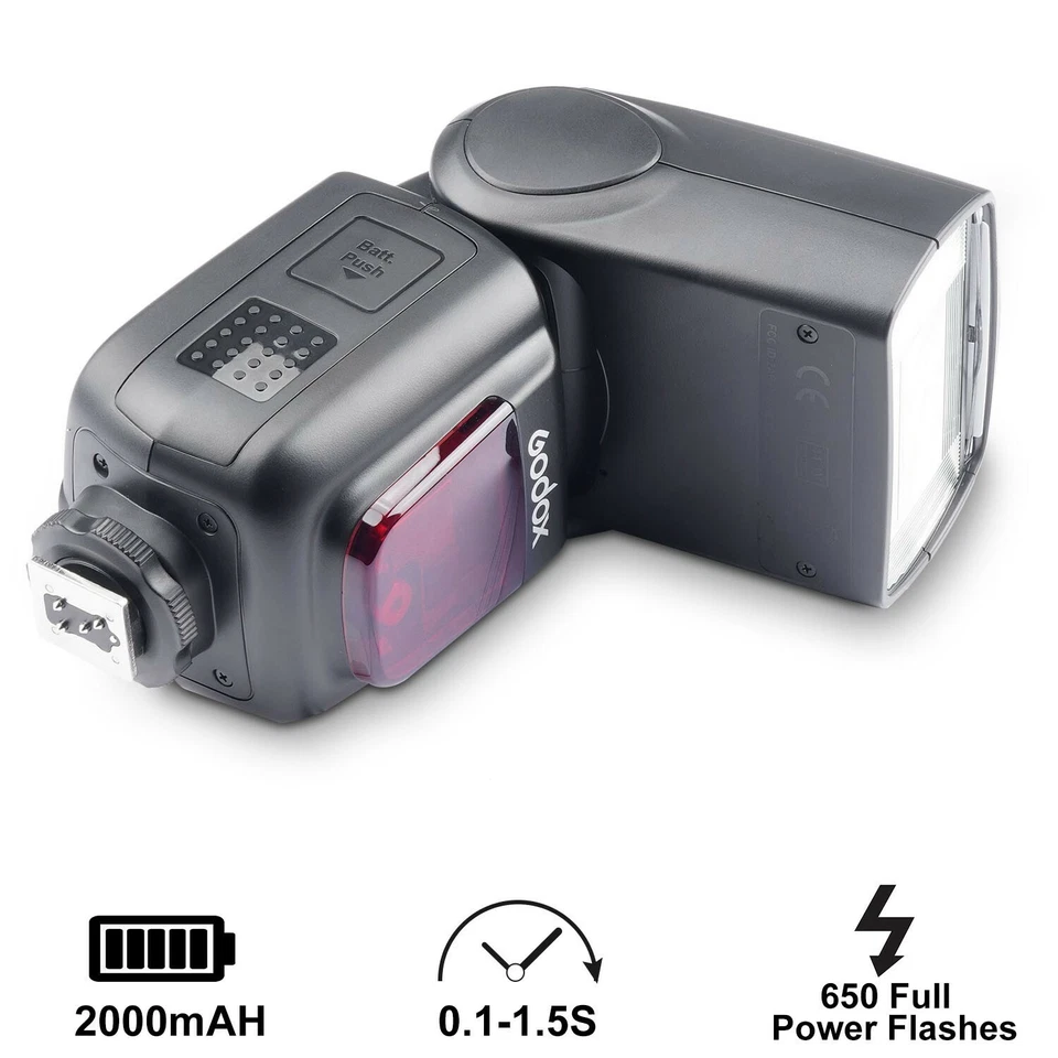 Godox V860II-N 2.4G TTL Li-ion Battery Wireless Camera Flash Speedlite for Nikon - Image 4 of 4