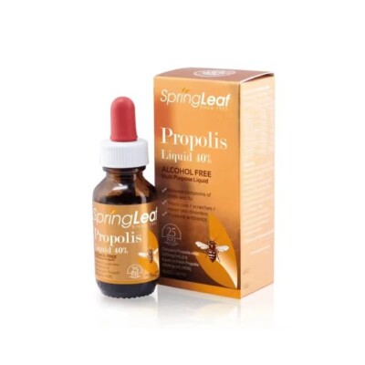 Springleaf Propolis Liquid 40% 25ml Natural Antibiotic Alcohol Free 1/2/3/4/6pk