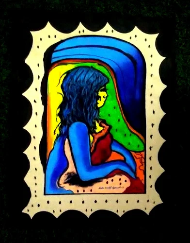 Contemporary Handmade Painting Md & Sd By World Fame Artt. Nidhi Bandil Agarwal