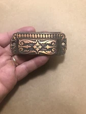 RARE ANTIQUE APOTHECARY BIN COPPER  “CRAFTSMAN”  HANDLES OLD ANTIQUE PER PIECE