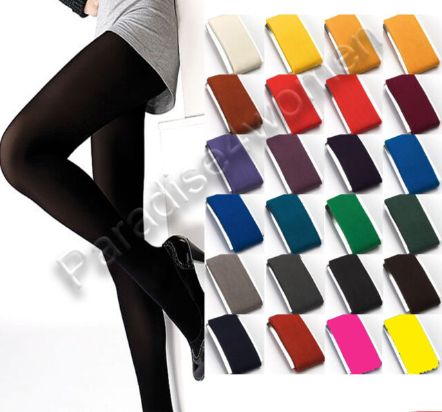 New WOMENS Microfibre TIGHTS 40 or 100 Denier Various Sizes S-XL and 25 Colours