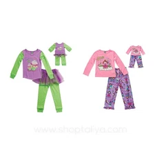New Dollie Me Tutu Pants Pajama Set Fits American Girl Doll Other 18" SZ 7 8 10