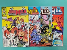 4x ANIMAX Action Figure Toy COMIC # 1 2 3 4 SET ~ 1986 Marvel STAR Schaper