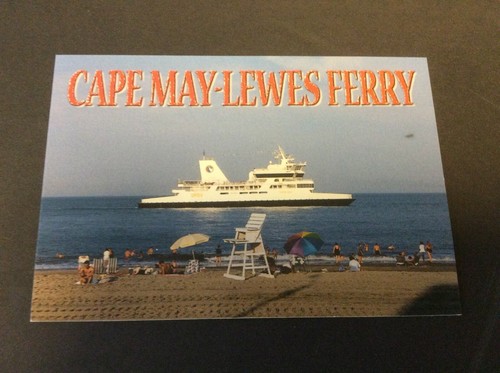 1990's Vintage CAPE MAY-LEWES FERRY Postcard Lewes, Delaware - 第 1/2 張圖片