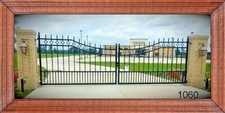 On Sale  1060 Driveway Gate 12' WD Inc Post Pkg Steel Home Safety Security USA 