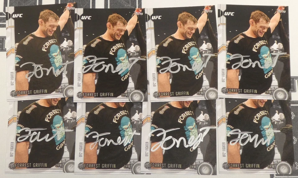 Forrest Griffin Signed 2015 Topps UFC Chronicles Card #18 Autograph 55 76 86 126 - Image 2 of 4