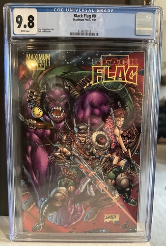 Maximum Press Black Flag 0 Cgc 9.8  1995 Rob Liefeld, Dan Fraga, Stephen Platt