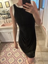 Lauren By Ralph Lauren Body on Black And White Cocktail Dress Size 4