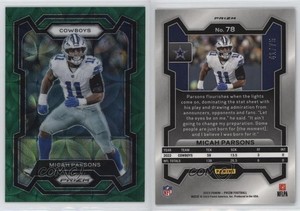 2023 Panini Prizm Green Scope Prizm /75 Micah Parsons #78