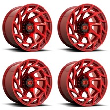 Set 4 Xd Xd860 Onslaught 22x12 8x6.5 Candy Red Wheels 22 -44mm Rims