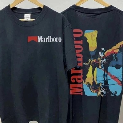 New Apparel Vintage 1990s Marlboro! Man shirt Cowboy T-Shirt