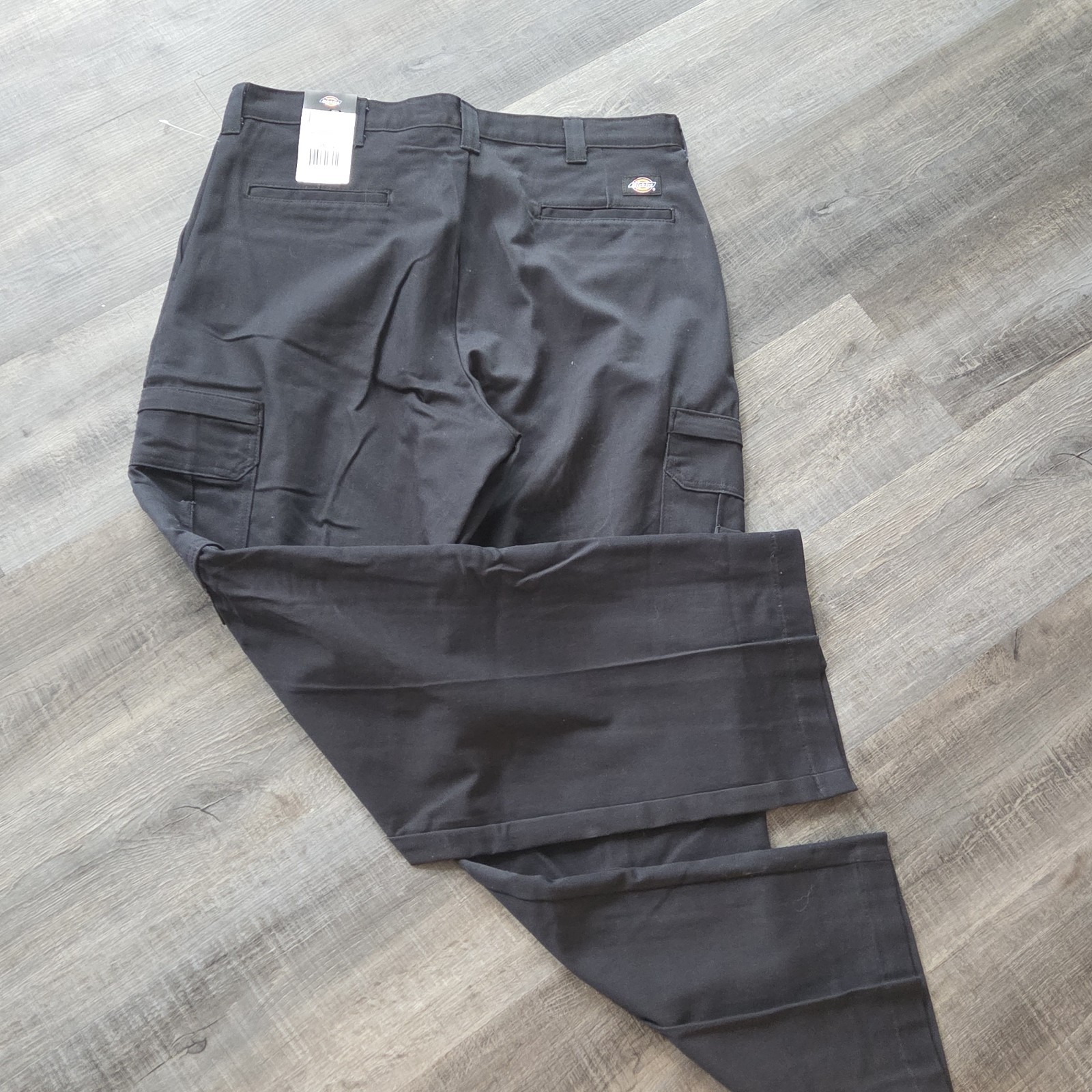 NWT New DICKIES Men's 36 X 32 Black Cargo Pants All Cotton Work