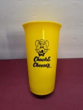 Vintage ChuckECheese Yellow Hard Plastic Cup Pre-owned (JK)