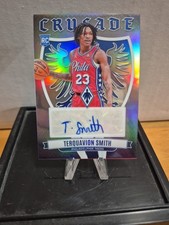 Terquavion Smith 2023-24 Panini Phoenix RC Crusade Auto Silver #CS-TER 76ers