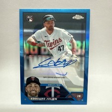 2023 Topps Chrome Update Series - Auto Edouard Julien #AC-EJU Blue.1st On Print