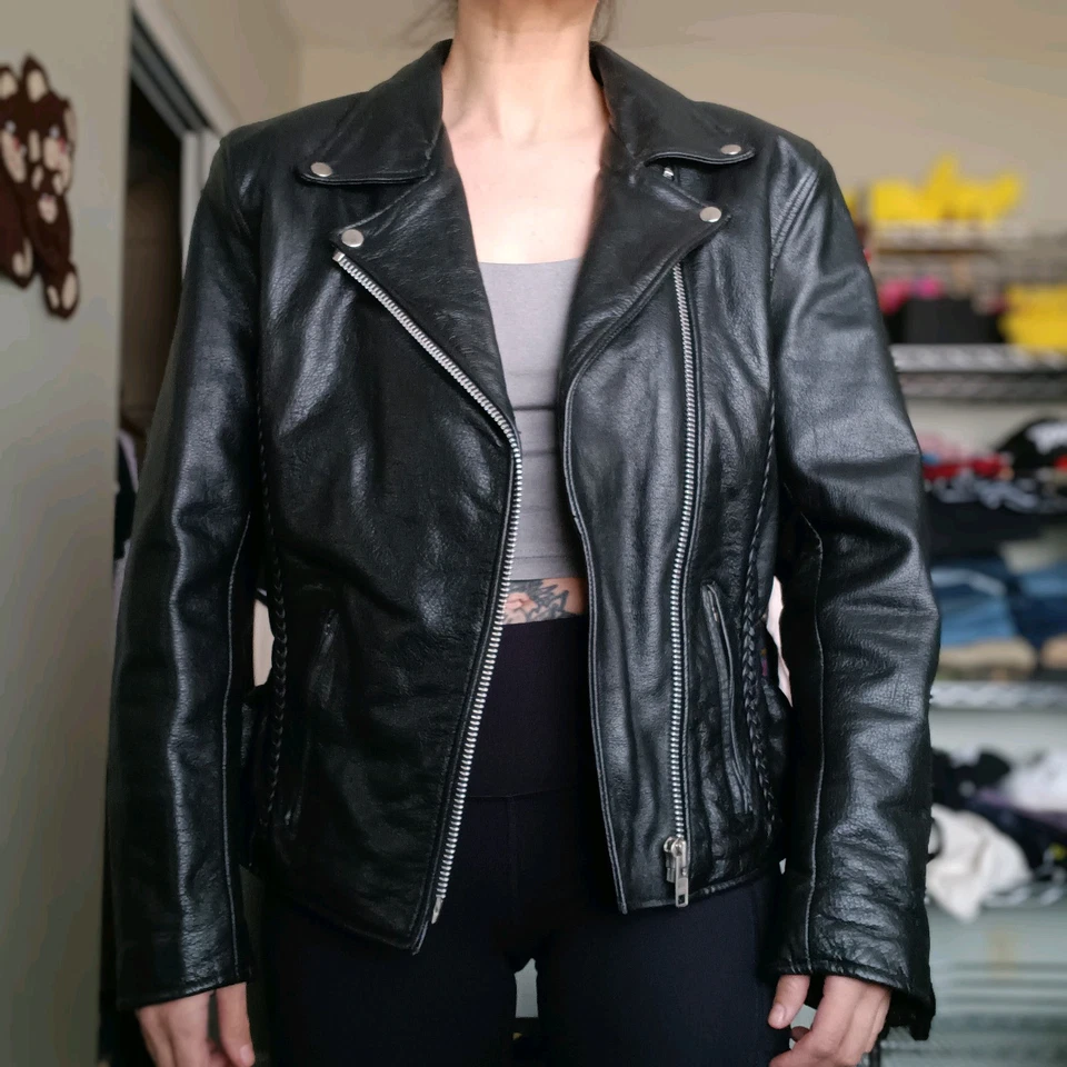 X Element Advanced Motorcycle Gear Leather Jacket Women’s Large With Zip Out... - Image 2 of 4