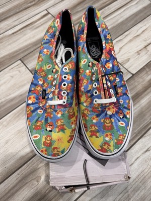 RARE  VANS Authentic Mario Bros Super Nintendo 8 Bit Sneakers Sz 13 Game Over