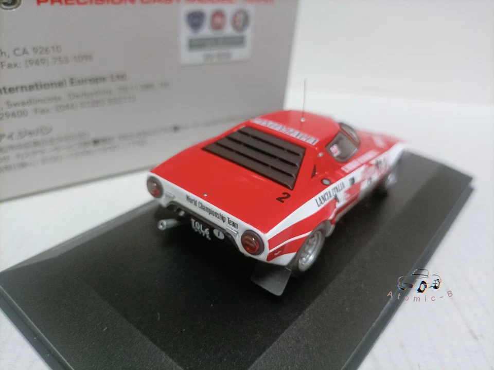 Hpi 1: 43 Lancia Stratos HF # 2 Sanremo 1974 拉力赛汽车模型 — 第 3/4 张图片