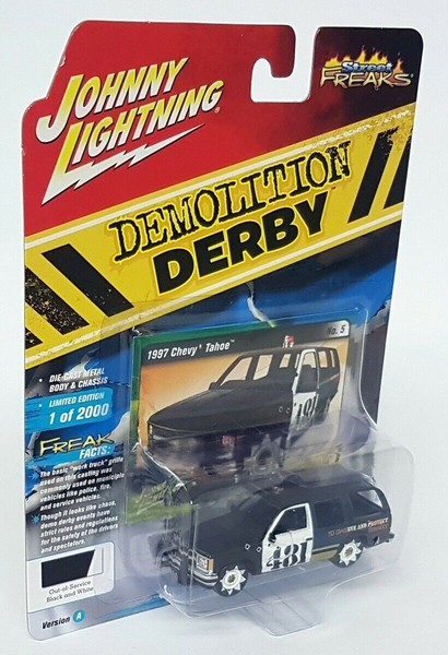 Johnny Lightning 1/64 Scale - 1997 Chevy Tahoe Demolition Derby Diecast Car-image