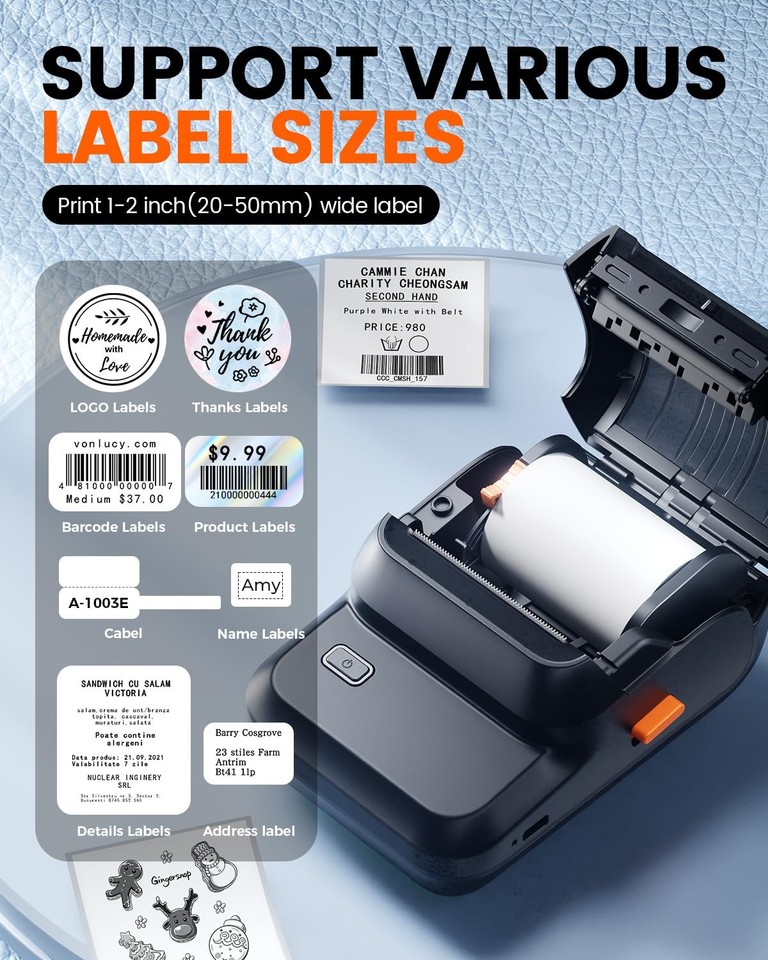 Label Maker Machine with Tapes, Sticker Printer M100 Address Label ...