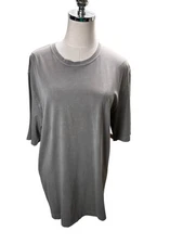 Mod O Doe Top Women's Size Medium Gray 100% Cotton