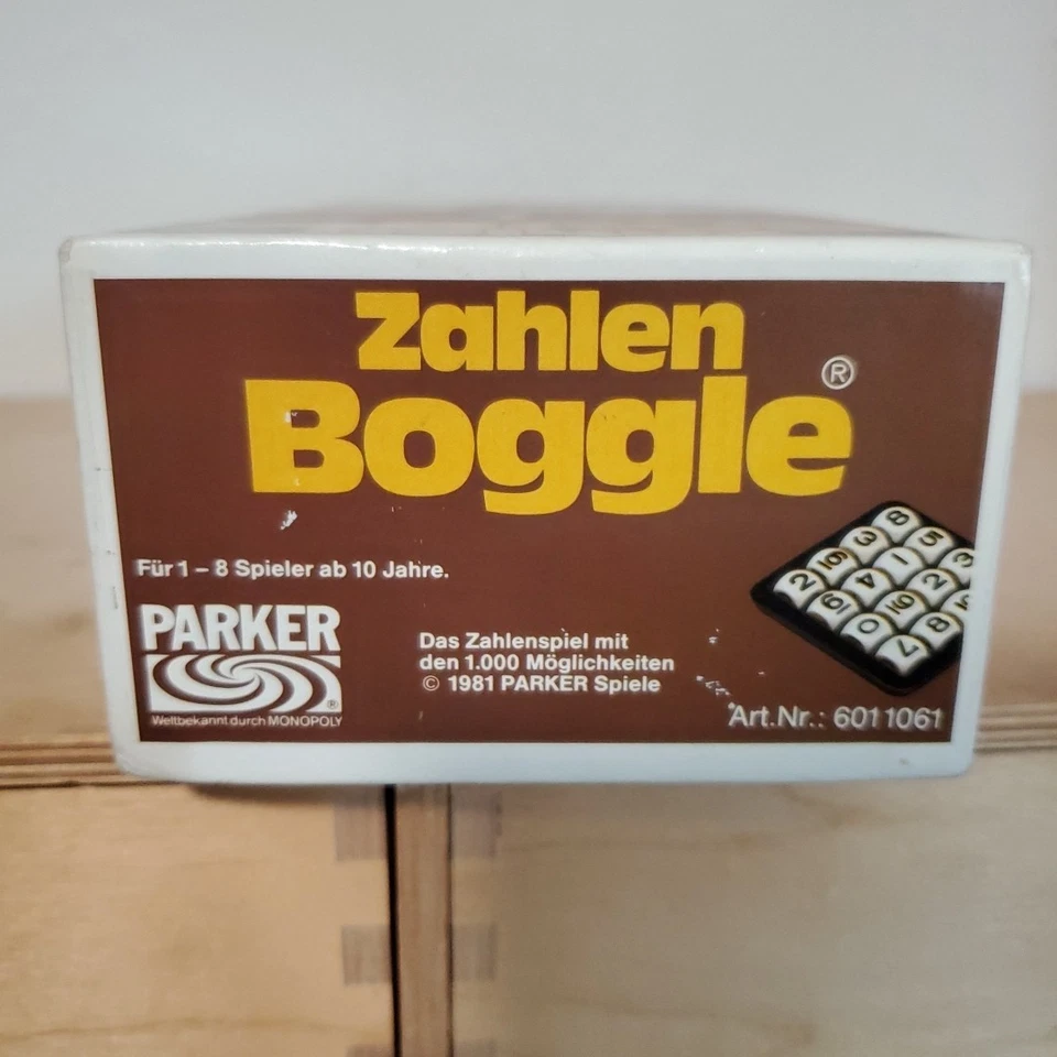 Vintage German Zahlen (Numbers) Boggle  - Parker Bros. 1981 Never Used  - Image 4 of 4