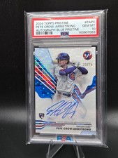 2024 Topps Pristine Pete Crow Armstrong RC Blue Pristine Auto #PAPC PSA 10 GEM