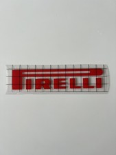 Pirelli Tires Logo Sticker Die Cut Vinyl / Red