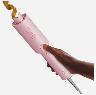 TYMO CURLPRO Automatic Rotating Curling Iron 1'' Ionic Ceramic Hair Curler Pink