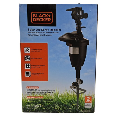 #ad Black amp; Decker Solar Jet Spray Repel Motion Activated Water Blaster NEW BDXPC803 $34.99
