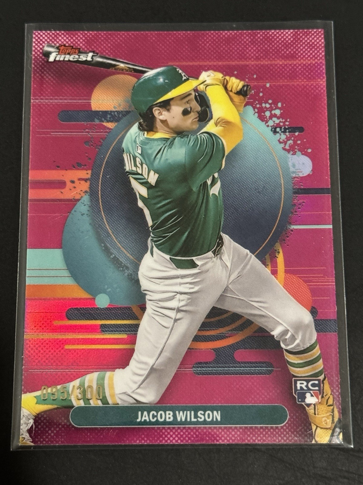 2025 Topps Finest - UnCommon Jacob Wilson RC Magenta Refractor /300 Athletics