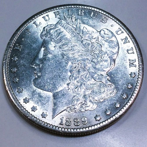 1889-S Morgan Silver Dollar Beautiful Uncirculated Coin Rare Date