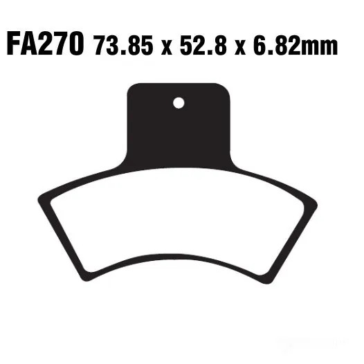 Bremsbelag Hinten EBC FA270R Sinter FüR Polaris Trail Boss 330 2WD Bj. 2003-2004-image