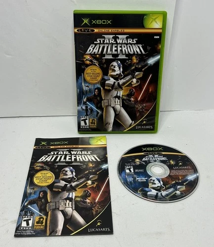Star Wars Battlefront II 2 (Microsoft Xbox Original) Complete With Manual