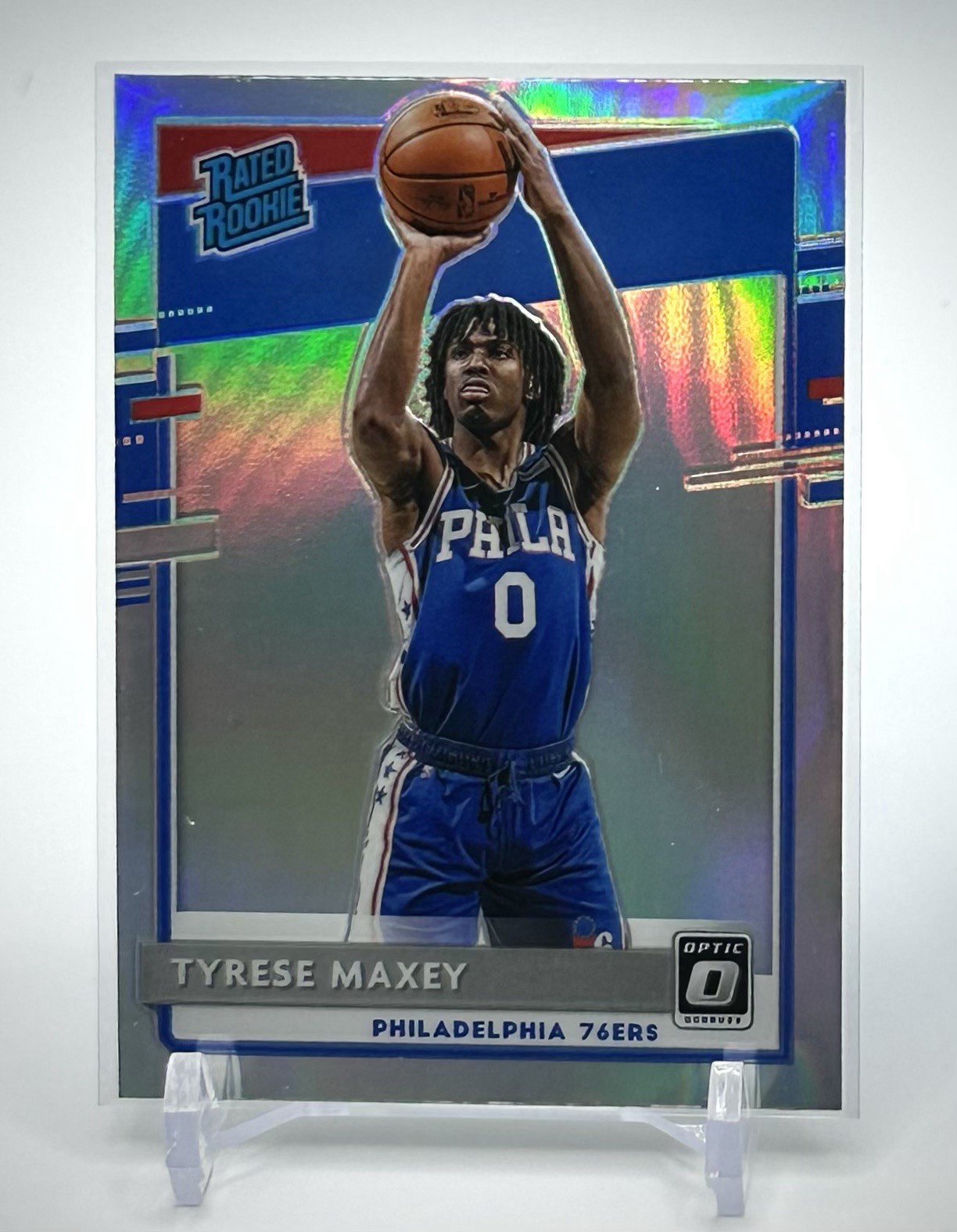 2020 -2021 Tyrese Maxey Optic Rated Rookie - Optic Holo #171 Prizm