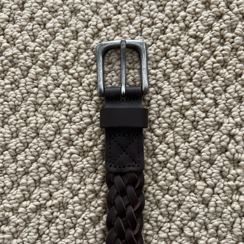 Gap Kids Dark Brown Braided Belt Medium