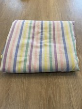 A Vintage Double Candy Stripe Flat Sheet Cotton Material